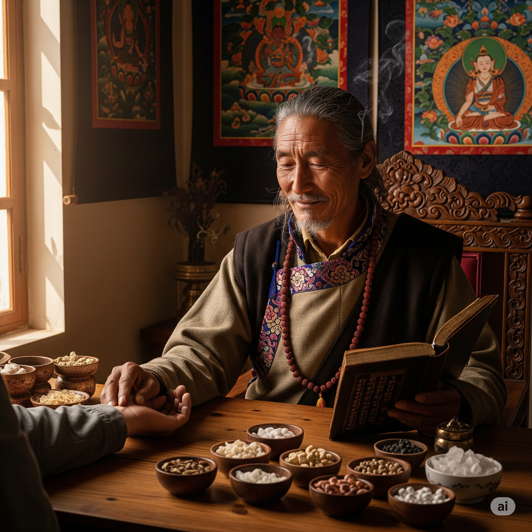 represent tibetan doctor